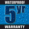 Waterproof System icon represents availablility of a 5-year watertight warranty through our Certified Contractor Network.